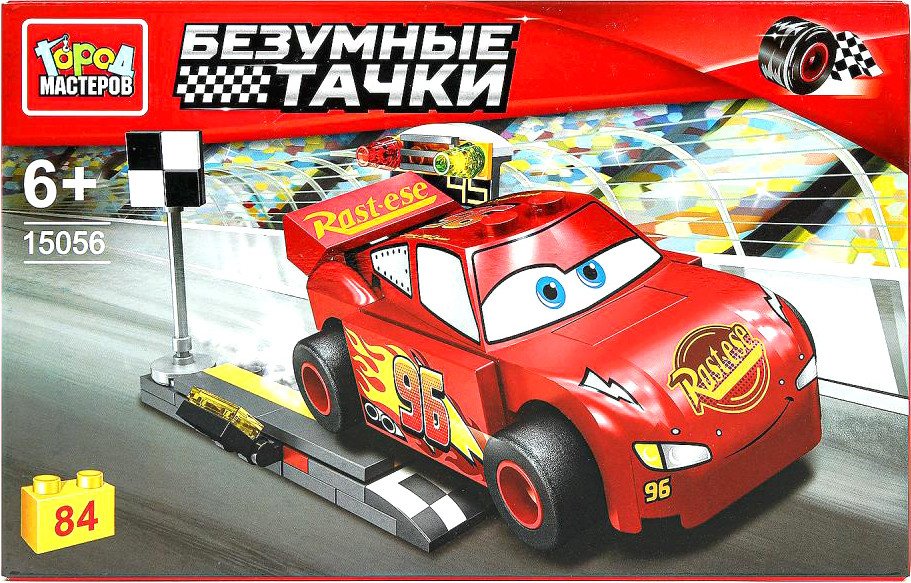 

Конструктор Город мастеров Безумные тачки 15056-ZH (84эл)