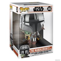 Фигурка Funko Bobble Star Wars Mandalorian with Child Chrome 10