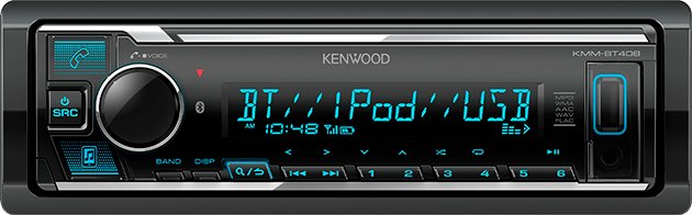 USB-магнитола Kenwood KMM-BT408
