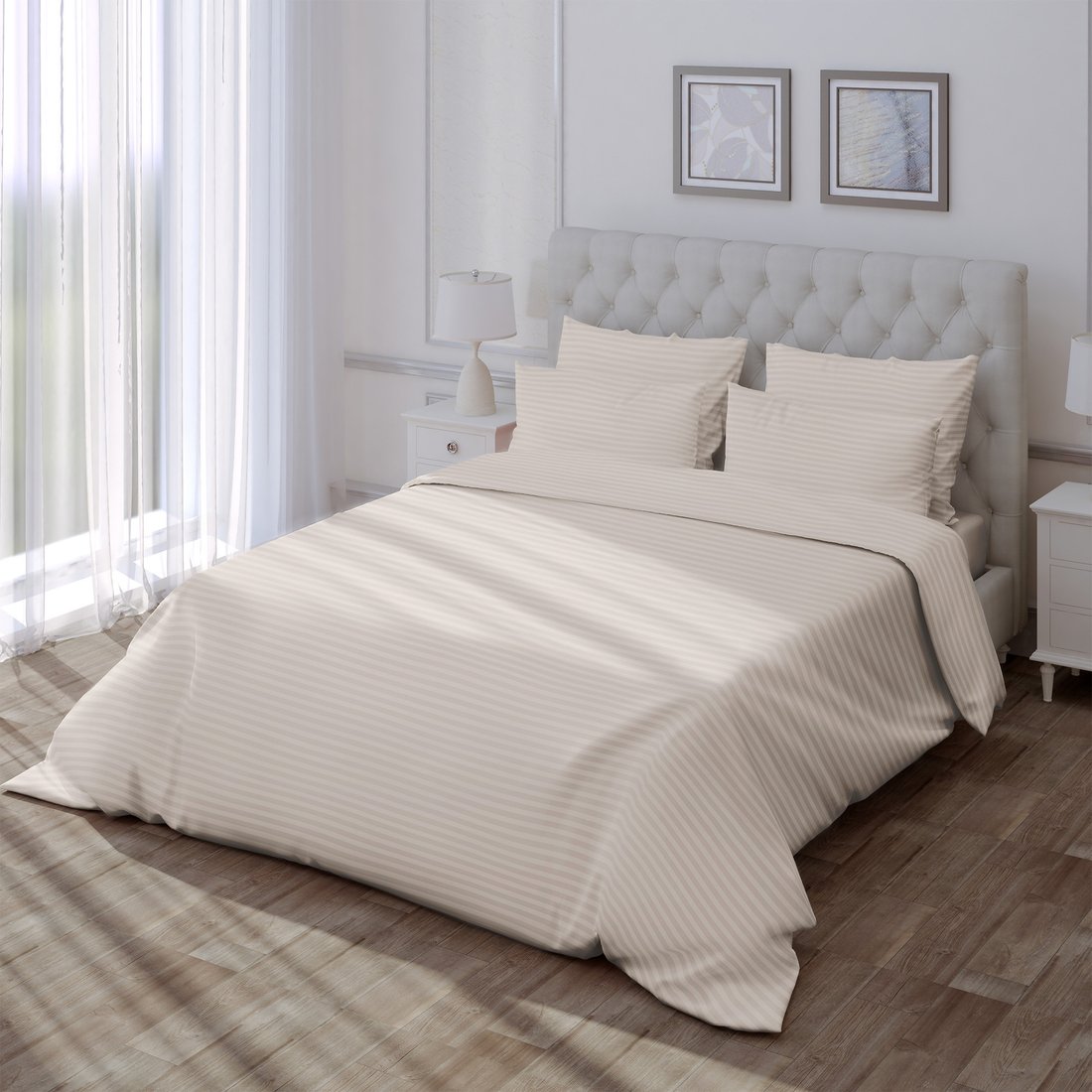 Пододеяльник Verossa Stripe Antique White VRT 148/215М 70243 ST13 01