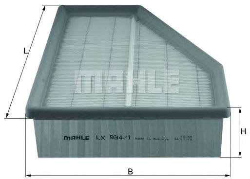

Воздушный фильтр Mahle Knecht LX9341
