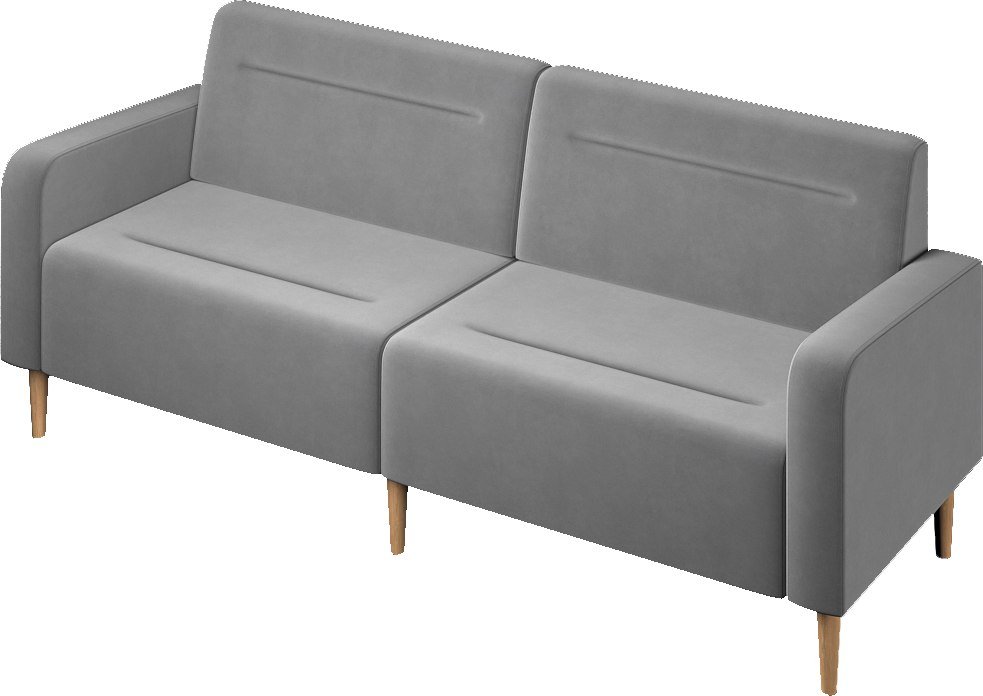 

Диван Mio Tesoro Фоксет 202см (велюр/светло-серый №52)