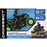 Мотоцикл Crossbot Трюковой 870602 (черный/зеленый)