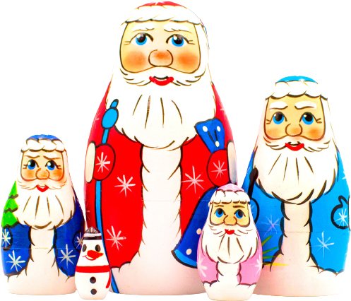 

Развивающая игра Брестская Фабрика Сувениров Дед Мороз (набор 5 шт)