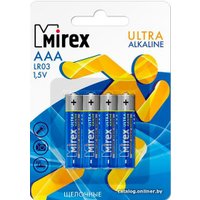 Батарейка Mirex Ultra Alkaline AAA 4 шт LR03-E4