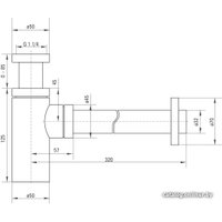 Сифон Deante NHC B31K (черный)