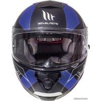 Мотошлем MT Helmets Thunder 3 SV Trace Matt (XS, черный/синий)