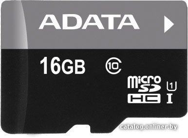 Карта памяти ADATA Premier microSDHC UHS-I (Class 10) 16GB (AUSDH16GUICL10-R)