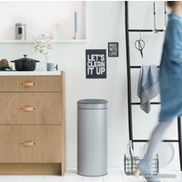 Мусорное ведро Brabantia Touch Bin New 30 л (серый металлик)