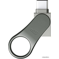 USB Flash Silicon-Power Mobile 80 Gray 64GB (SP064GBUC3C80V1S)