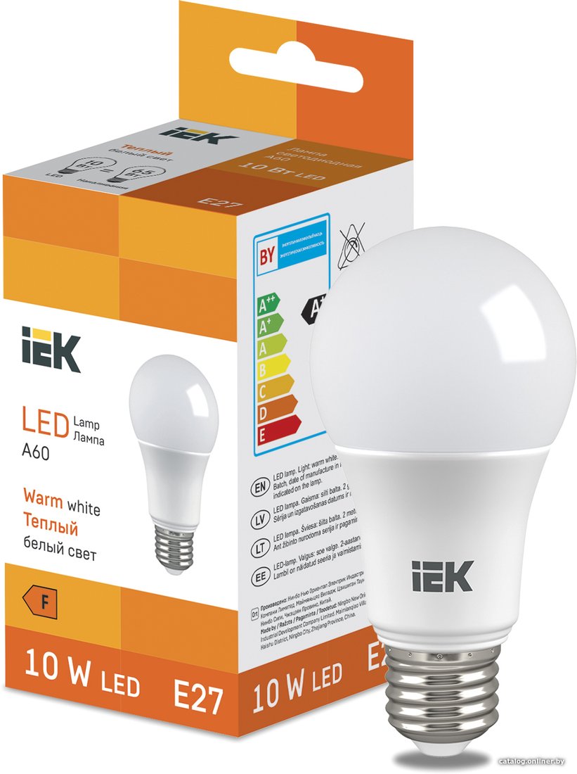 Светодиодная лампочка IEK LED Bulb A60 950lm 3000K E27