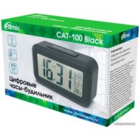 Настольные часы Ritmix CAT-100 (черный)