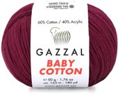 Baby cotton 3424 50 г 165 м (бордовый)