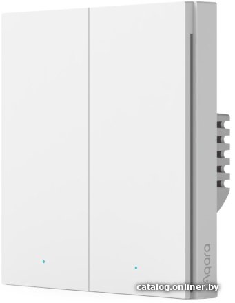 Умный выключатель Aqara Smart Wall Switch H1 двухклавишный c нейтралью (белый)