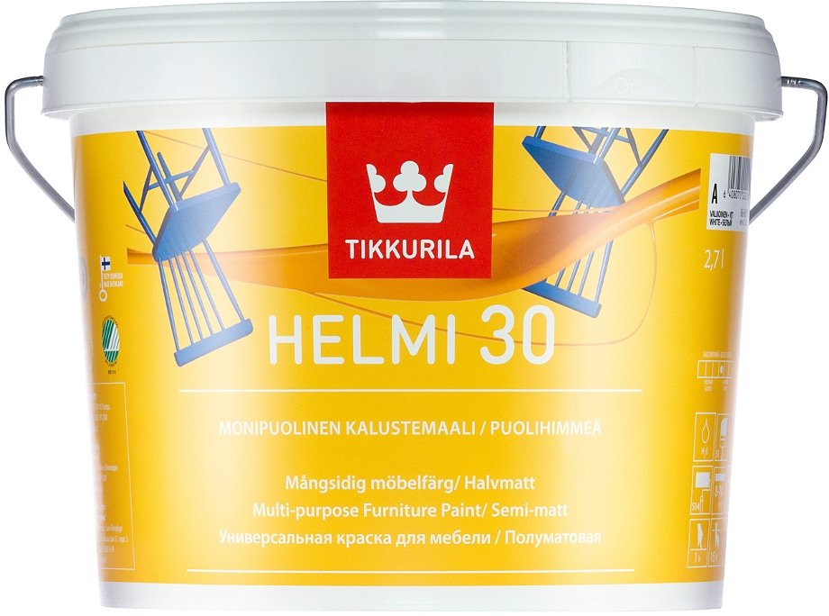 

Краска Tikkurila Helmi 0.9 л (базис A, глянцевая)