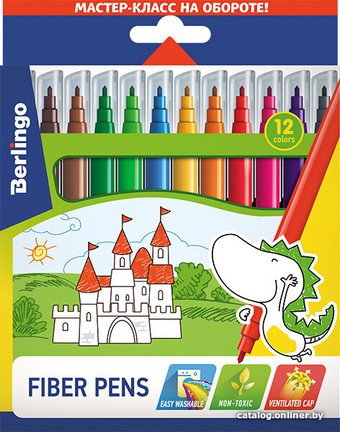 Фломастеры Berlingo Замки WP00212 (12 цв)