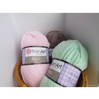 Пряжа для вязания Yarnart Dolce 100% микрополиэстер 777 100 г (120 м, голубой/гиацинт)