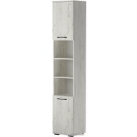 Шкаф-пенал Памир Италия П-400 комбинированный (дуб крафт белый)