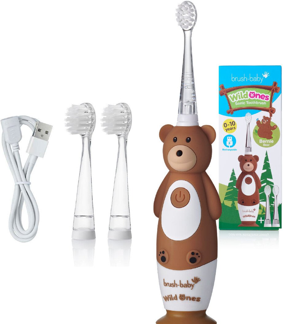 Электрическая зубная щетка Brush-Baby WildOnes Bear