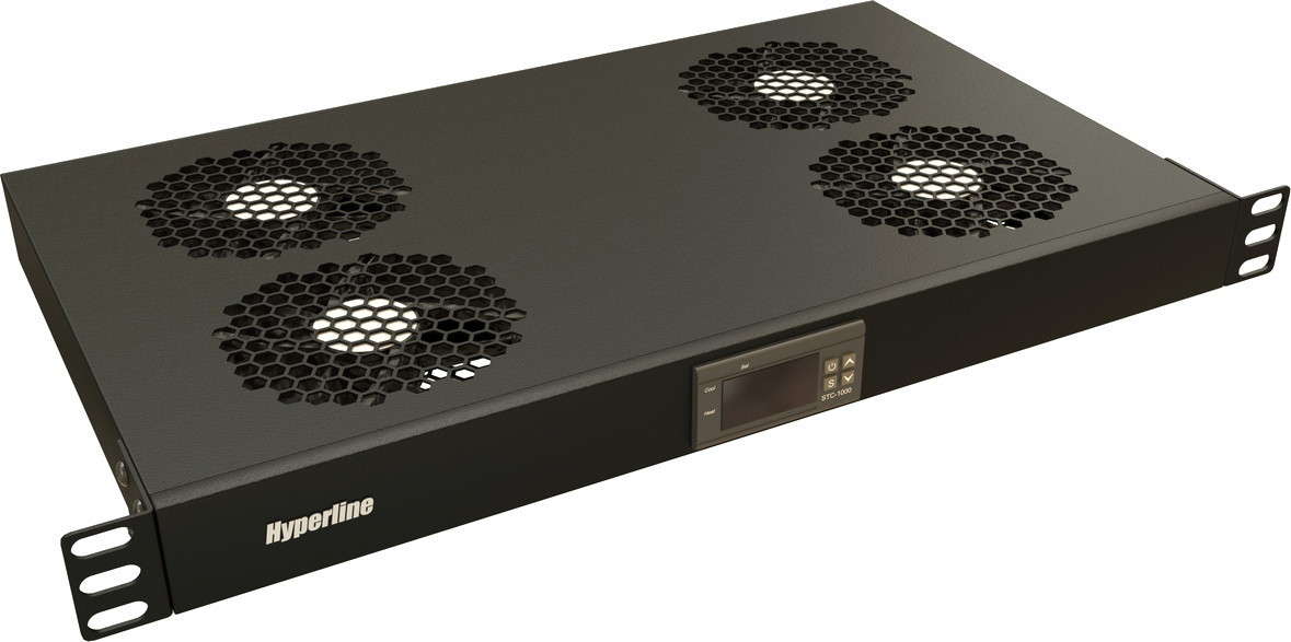 

Блок вентиляторов для серверного шкафа Hyperline TRFA-WB-MICR-4F-RAL9004