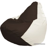 Кресло-мешок Flagman Груша Макси Г2.1-316 (белый/коричневый)