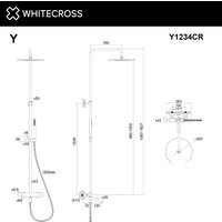 Душевая система  Whitecross Y1234CR (хром) в Пинске