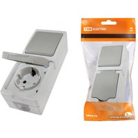 Розетка TDM Electric Вуокса + блок выключатель SQ1803-0011 (белый)