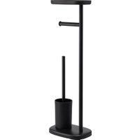 Держатель для туалетной бумаги и ершика Bergenson Bjorn Slim BB0000945 (черный)