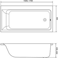 Ванна Lauter Seraphina 170x80 2112170R в Борисове