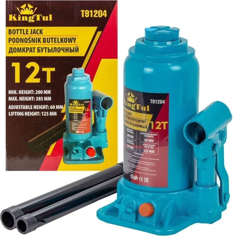 

Бутылочный домкрат KingTul KT-T91204 12т