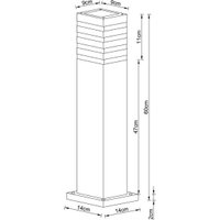 Садовый светильник Arte Lamp Heather A4416PA-1BK