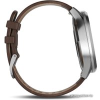 Гибридные умные часы Garmin Vivomove HR Premium L (серебристый/коричневый)