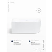 Ванна Wellsee Belle Spa 150x75 235701001 (пристенная ванна (левая) белый глянец, экран, каркас, сифон-автомат хром)