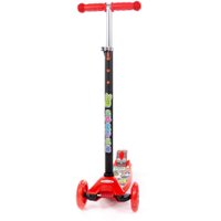 Двухколесный детский самокат Полесье 0072-V2(К-Ч) (красный/черный)