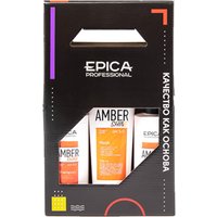 Набор средств Epica Professional Amber Shine Organic Шампунь 250 мл+Кондиционер 250 мл+Маска 250 мл