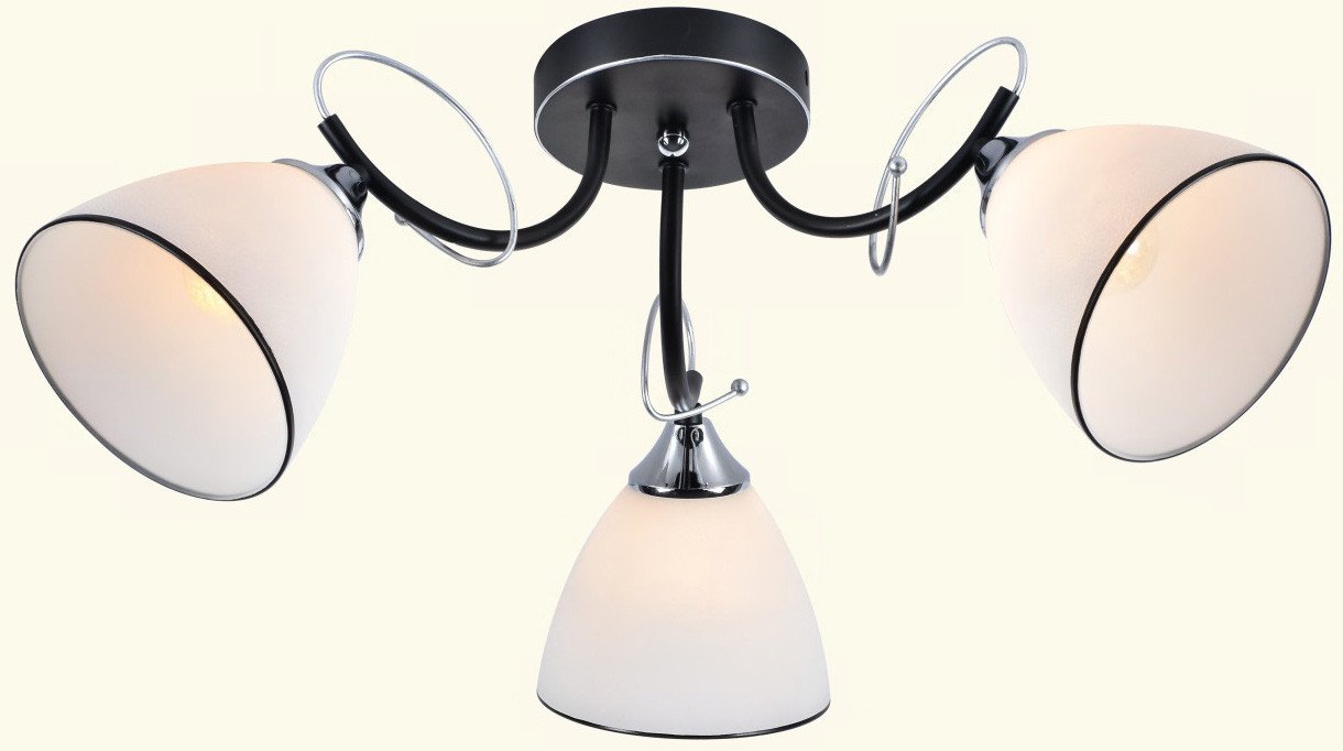 

Люстра средней высоты Mirastyle MX-1226/3 BK+CR