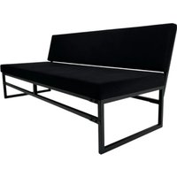 Диван N3 Лофт Модис со спинкой 200x50x82 (черный)