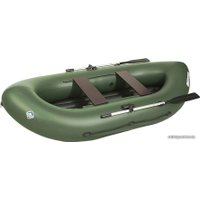 Гребная лодка Лоцман Турист ЛТ-300 ВНД (зеленый)