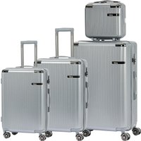 Комплект чемоданов Homa 4CHMD-GR (3шт, серебряный)