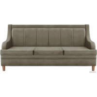 Диван Brioli ЛуиП трехместный (микровелюр, В10 серо-коричневый)