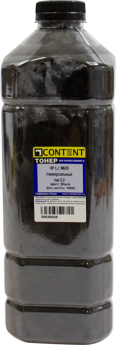 

Тонер Content Универсальный для HP LJ M609 Тип 5.0 1 кг