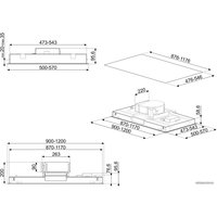 Кухонная вытяжка Smeg KLT90XS