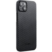 Чехол для телефона Pitaka MagEZ Case 4 для iPhone 15 Plus (1500D twill, черный/серый)