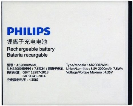 

Аккумулятор для телефона Копия Philips AB2000JWML