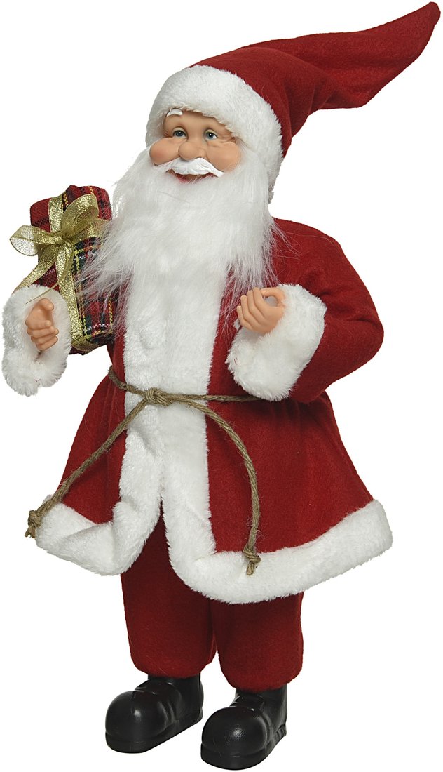 

Кукла Albero Di Natale Дед Мороз с подарком 30 см 560142 (красный)