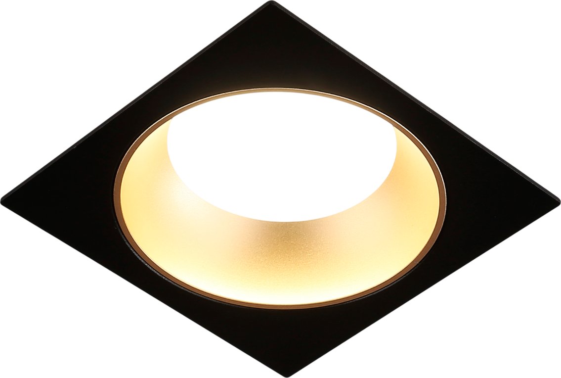 Точечный светильник Ambrella light TN52340 SBK/SGD (черный песок/золото песок)