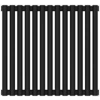 Стальной трубчатый радиатор Сунержа Эстет-11 500х585 13 секций (матовый черный)