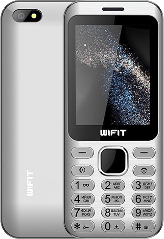 Кнопочный телефон Wifit Wiphone F2 (серебристый)