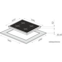 Варочная панель MAUNFELD EVCE.594.SM.D-BK