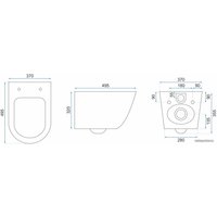 Унитаз подвесной Rea Carlos Slim REA-C8002 (гранит серый/белый)
